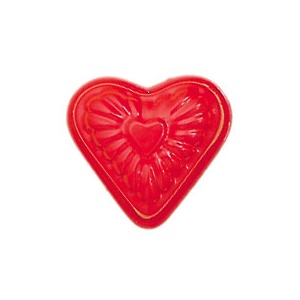 Sandform Metall Herz rot